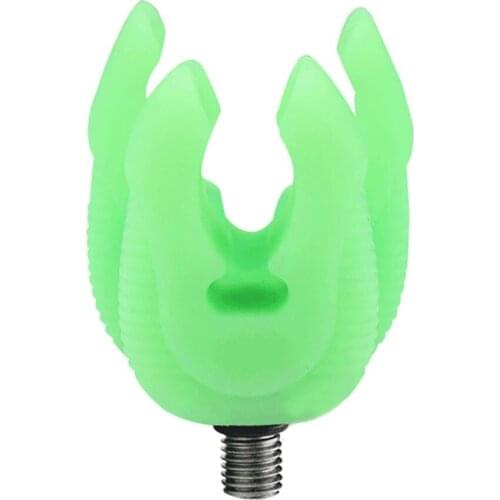 Balight 1PC Rod Holder Night Light Carp Fishing Rubber Butt Rod Rest Head Gripper Grips Fishing Rod Holder Fishing Accessories