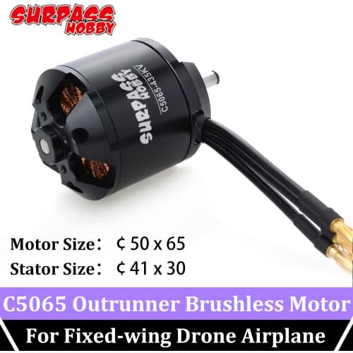 SURPASS HOBBY C5065 Outrunner Brushless Motor RC Motor 435KV 335KV 2pcs for RC Model 3d Fixed Wing Drone Airplane Helicopter DYS