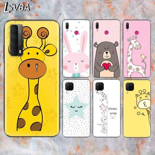 Cartoon Animal Giraffe For Huawei Y9S Y6S Y8S Y9A Y7A Y8P Y7P Y5P Y6P Y7 Y6 Y5 Pro Prime 2020 2019 2018 Phone Case