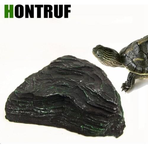 Tortoise Sun Back Station Water Turtle Floating Island Ecological Fish Tank Landscaping Resin Rockery Floating Table