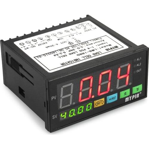 Digital LED Display Weighing Meter Load-cells Indicator 1-4 Load Cells Signals Input 2 Relay Alarm Output