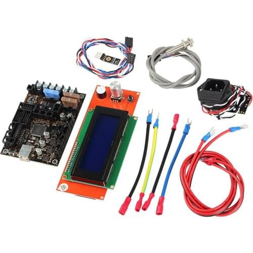 TMC2130 driver Einsy rambo1.1a motherboard +2004LCD display+filament sensor +PINDA V2+power panic for Prusa i3 MK3 3d printer