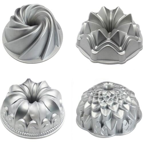 Cake Pan Non Stick Shaped Tube Pan For Oven Baking Floral Whirlwind Shape Mold