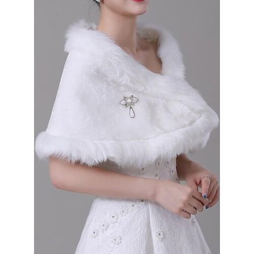 Hot Sale White Sweet Warm Women Wedding Jackets Soft Bolero Wedding Accessories Bridal Wraps Shawls bridal