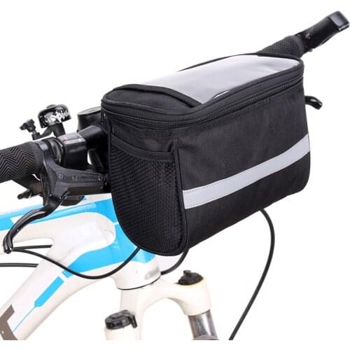 Bicycle Insulation Front Bag Mountain Bike Handlebar Bag Basket With Reflective Strip Bicycle Accessories Insulation Bag