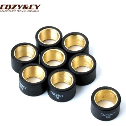 8pc Variator Racing Roller Weights 15gram 25x17mm for Gilera Fuoco 500 Nexus Sp Eu3 500cc