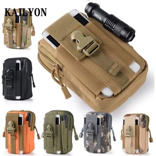 KAILYON for Lenovo Vibe P1 Pro Outdoor Tactical Holster Military Waist Belt Wallet Pouch Purse Zipper Phone Case for Lenovo P2