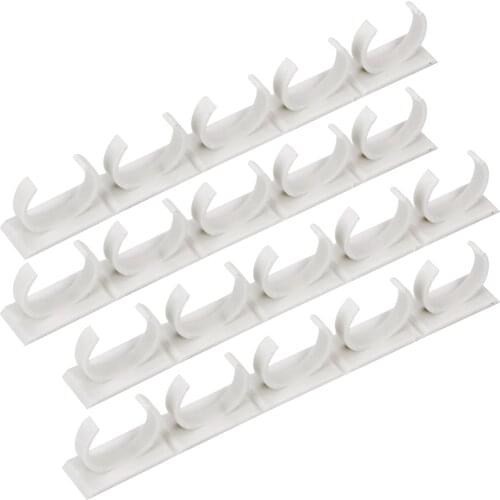 20 Clips Kitchen Spice Rack Organizer Spice Jars Holder Gripper Clip Strips, Stick to Cabinet Door Wall Refregerator