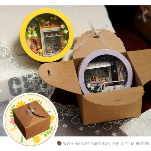 DIY Doll House Game Wooden Room Kit Assembly Toy Princess Doll House Handmade Miniature with LED Children Adult Gifts