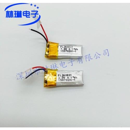 Hot 360821P with protective board 3.8V 50MAH lithium polymer battery luminous shoes flash shoes battery Rechargeable Li-ion Cell