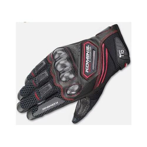 Locomotive Motorcycle Dirt Bike Riding KOMINE GK-167 Carbon Fiber Leather Gloves
