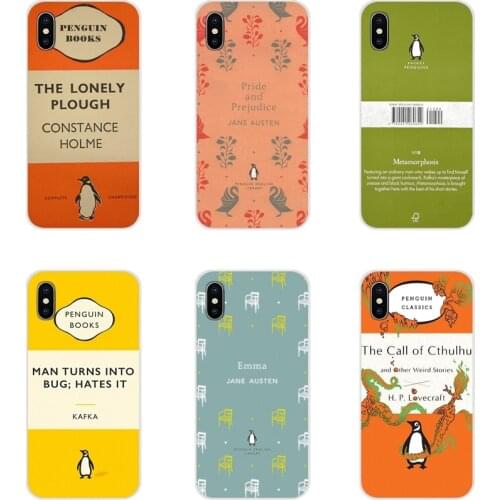 Penguin Classics Pride and Prejudice Soft Transparent Cover For Samsung Galaxy A5 A6S A7 A8 A9S Star J4 J6 J7 J8 Prime Plus 2018