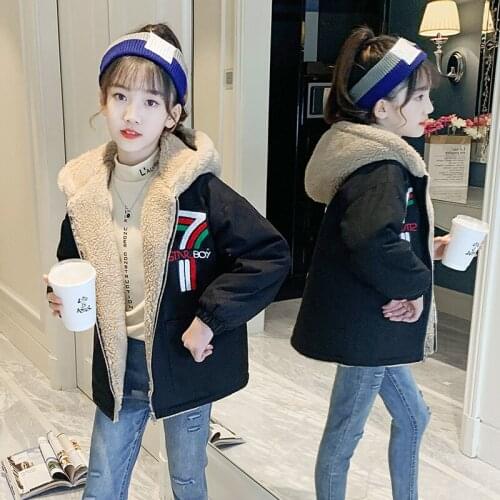 Girls Babys Coat Jacket Outwear 2021 Plus Velvet Thicken Winter Autumn Overcoat Top Zipper Cardigan Childrens Clothing