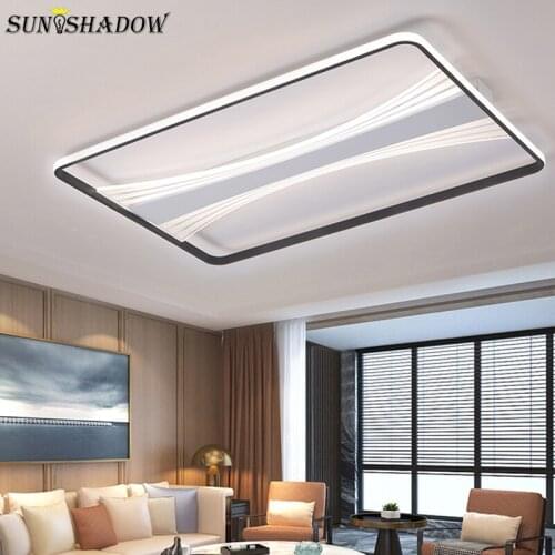 Rectangle&Square Modern Led Chandelier Luminaires 110V 220V Surface mount Chandelier Lighting for Living Room Bedroom Kitchen