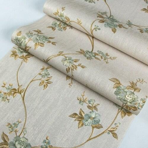 Bedroom garden PVC wallpaper thickened three dimensional wallpaper living room small flower decoration wallpapers bedroom decor