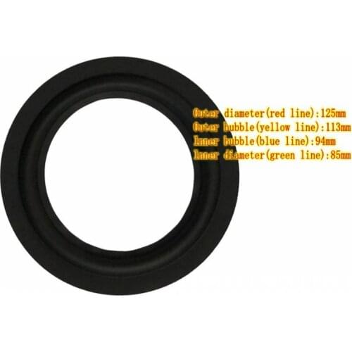 2pcs 5"inch 113A rubber edge Speaker surround Home Audio repair Parts