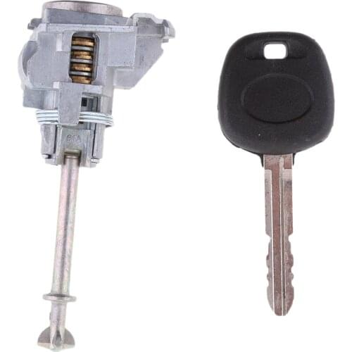 Silver Automotive Left Door Lock Cylinder Key For Toyota Corolla 09-11