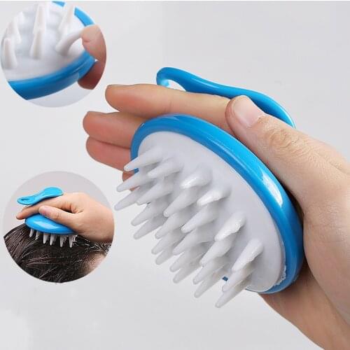 Silicone Head Body To Wash Clean Care Hair Root Itching Scalp Massage Comb Shower Brush Bath Spa Anti-Dandruff Shampoo