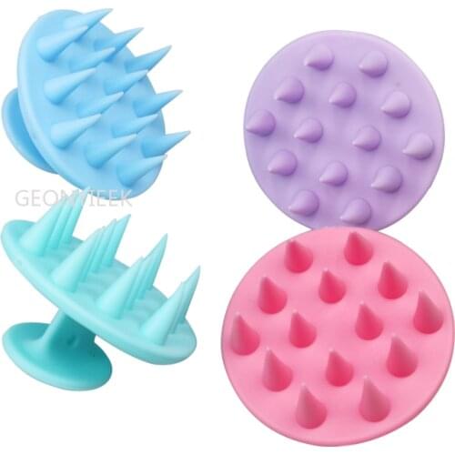 Silicone Shampoo Scalp Hair Massager Shampoo Massage Comb Bath Massage Brush Scalp Massager Hair Shower Brush Comb Care Tool