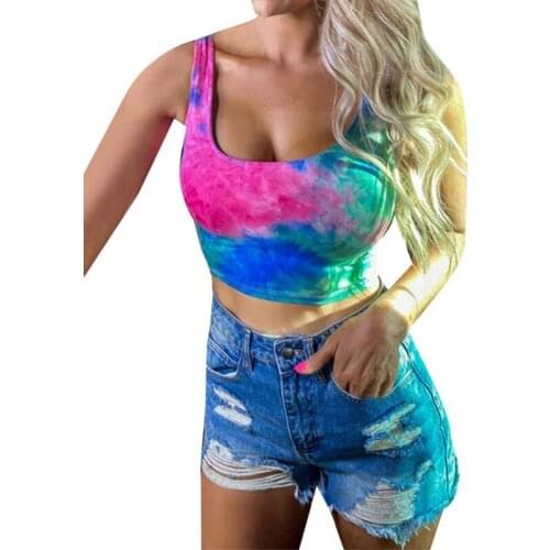 Sports Bra High Stretch Breathable Top Fitness Women Padded for Running Yoga Gym Seamless Crop Bra Tie-dye Gradient Sport Bra