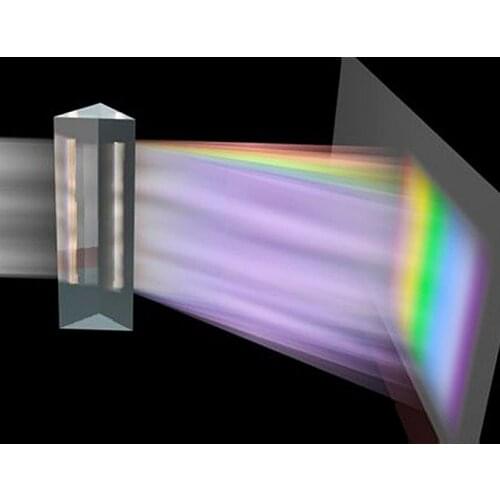 30x30x100mm K9 Optical Glass Triangular Prism For Optical Experiment Optics Instruments Spectrometer Rainbow Research