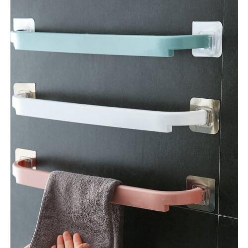 Punch-free Towel Rack Bathroom Slippers RackTowel Rack Wall-Mounted Bathroom Rack Kitchen Wipes Hanging Rack bedroom towel shelf
