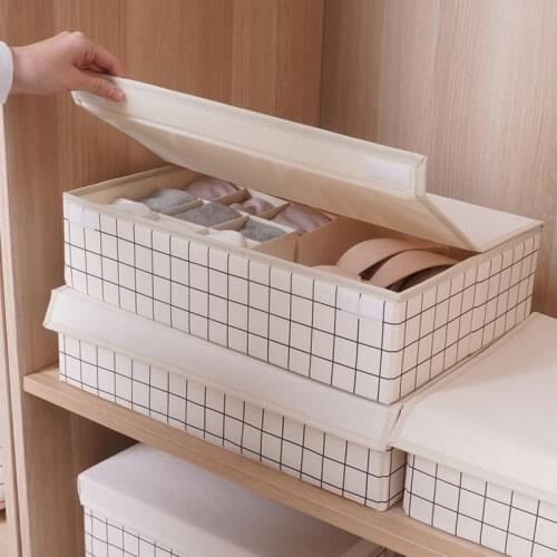 Underwear Drawer Organizer Sock Underwear Organizer Dividers Foldable Cabinet Closet Organizers Clothes Lingerie Tie Storage Box