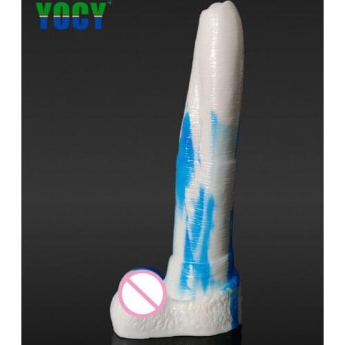 YOCY Long Anal Dildo Realistic Silicone Fantasy Animal Elephant Penis Sex Toys For Women Massager Butt Plug Lesbian Gay Shop