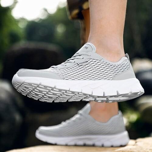 Womens couple sneakers Breathable Men shoes Women Walking Shoes Outdoor Breathable Couple Sport lightweight Sneakers Size 35-48