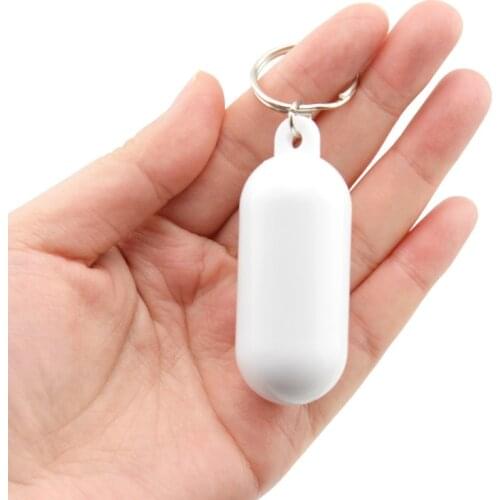 1PCS Plastic PS+Metal Floating Key Ring Float Keys Buckle Rowing Kayak Keychain Buoyant Keyring Marine Sailing Boats Tools