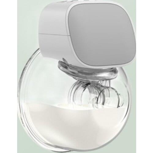 1pc Portable Electric Hands-Free Milk Pump Bra Carry Spill Proof Ultra Quiet Painless BPA-free Milk Pump Random Color