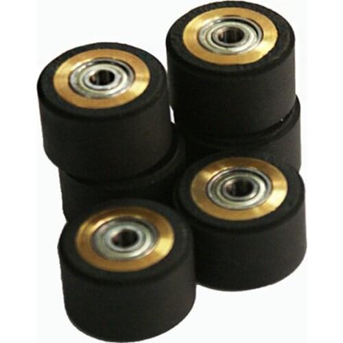 10pcs 4x10x14 Pinch Roller Roland Mimaki Graphtec Inkjet Printer Vinyl Cutter Cutting Plotter Roll 5x11x16mm Rubber Copper Core