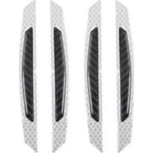 4PCS Stickers Protection Guard Real Carbon Fiber Reflective High Quality