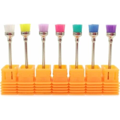 Nail Art Drill Bit Cleaning Brush Electric Machine Files Polishing Griding Cuticle Cleaner Remover Manicure Accessories Tools