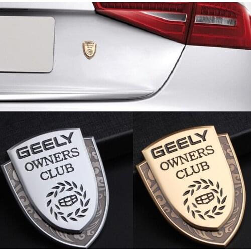 Car Shield Sticker for Geely Emgrand EC7 EC8 X7 GE GT EV8 EX7 Vision CK GE MK Bl King Kong Gx7 Auto Trunk Window Styling Decals