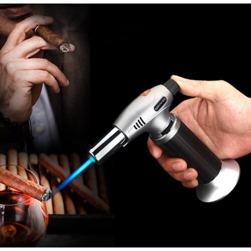 Large Spray Gun Cigar Outdoor Ignition Gun Straight Into The Fixed Fire Welding Torch Trump 2020 Windproof Inflatable Lighter