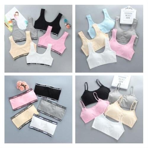 Bra for Girls 12 years Underwear Tops for Teens XS Lingerie Children Sport Training Bras Tank Kids Undies Undercloth 7-14T 10 8
