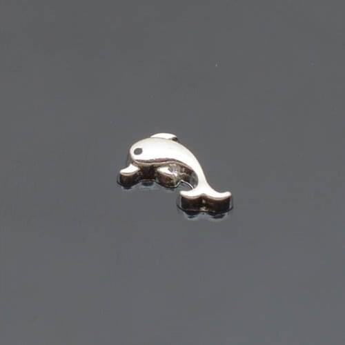 Dolphin, Floating charms,Fit floating charm lockets, FC0043