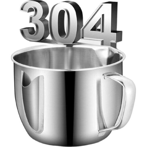 1000mlKitchen pot Gravy Oil Soup Fat Separator Multi-Use 304 Stainless Steel Grease Oil Filter Strainer Cooking Pot Kitchen Tool