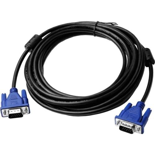 HD VGA Cable Male To Male 3+5 Pin VGA D-Sub Cables Video Connector Cable For Compute 1.8M/3M/5Mr Projector Monitor HDTV Screen