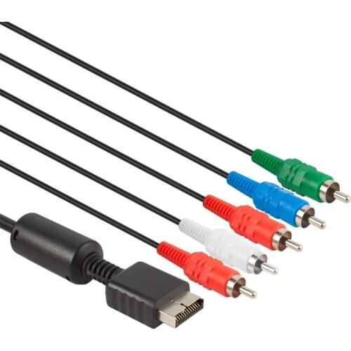 GREATLINK Multi Component AV cable Compatible with PS2/PS3/PS3 Slim HDTV-Ready TV HD Component AV Cable 5-Wire 6FT