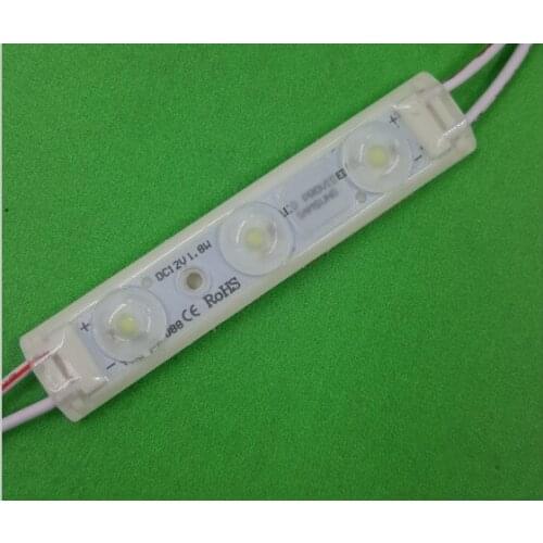 LED Injection Module with len 1.8W smd2835 3leds160 Angle DC12V Waterproof IP65 Warm white/ white for logo letter backlighting