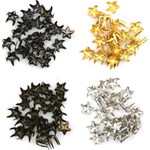 Newest 100pcs Mini Pentagram Buckle Star Shape Doll Clothes diy Buckles 5mm Super Doll Accessories