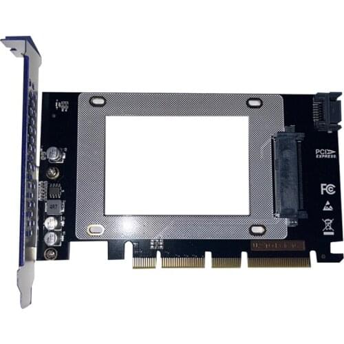 PCIE 3.0 X4/X8/X16 to U.2 SFF-8639 Adapter U.2 to PCI-E Riser Card U.2 SSD SATA PCI Express Card for 2.5 Inch SATA HDD