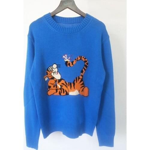 Spring Autumn Womens High quality Cartoon pattern pullover sweaters Top C700