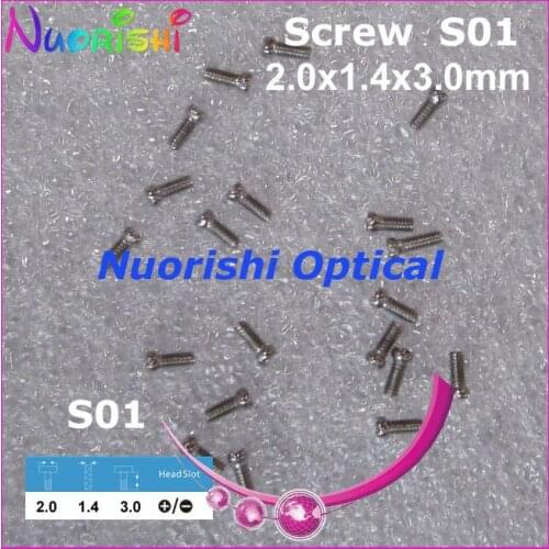 S01 2.0x1.4x3.0mm 10000pcs Eyeglasses Glasses Eyewear Mini Screws Accessories Silver or Gold Color Free Shipping