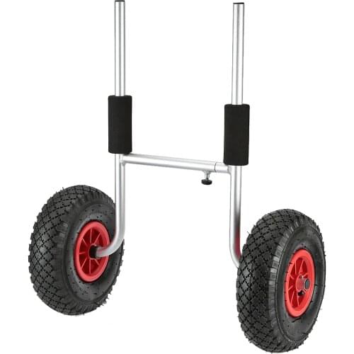 Kayak Carrier Cart 50KG Loading Capacity Foldable Kayak Trolley Energy-saving Two-wheeled Carrier Cart for Kayak Canoe Boat