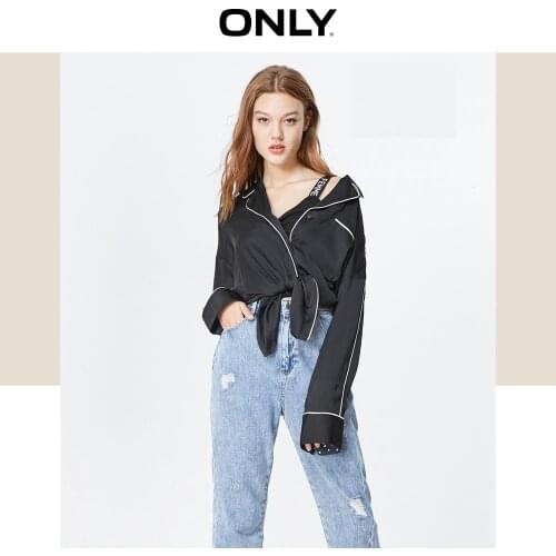 ONLY Womens Loose Fit Long-sleeved Chiffon Shirt | 119305555