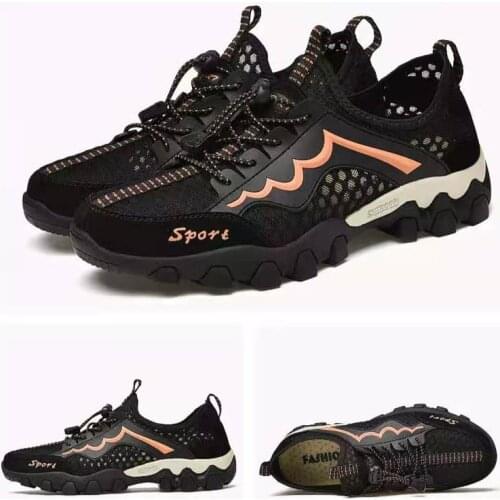 Summer Mens Casual Shoes Breathable Mesh Shoes Loafers Genuine Leather Brand Shoes Man Soft Sneakers Climbing Shoes