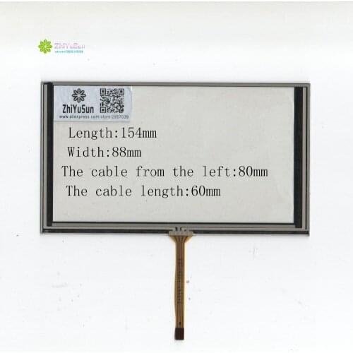 ZhiYuSun NEW KDT-4827 154mm*88mm 6.2inch 4 line For CarDVD touch screen panel 154*88 this is compatible